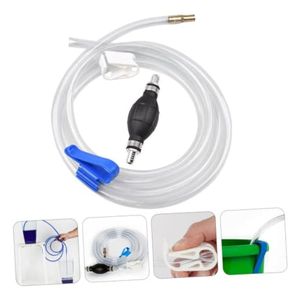 Manual Suction Hose Siphon Pump Kit for Car and Fish Tank, Practical Water and Oil Guide Tube with Sturdy Handheld Suction for Vehicle Fluid Transfer and Aquarium Water Change