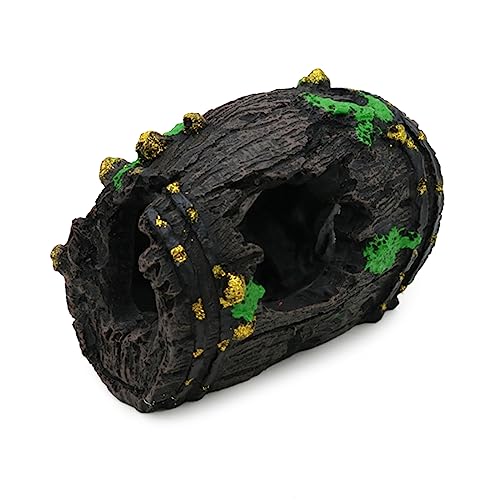 Aquariums BarrelHouse Underwater Decorations Fish Tanks Ornament Shelter Cave Hideaway House for Freshwater Saltwater - size: Small