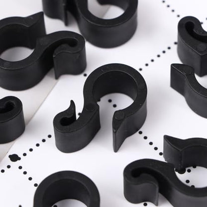 50pcs Irrigation Tubing Clips Wire Cable Clamps Adjustable Stand S Hook Cord Holder Fuel Line Clamps Wire Cord Clips Adjustable Hose Clamp Hose Clips Water Buckle Fruit Tree