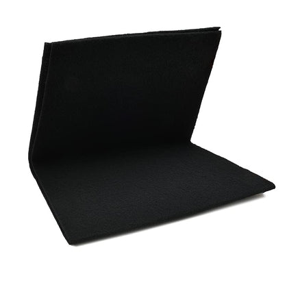 Cut-to-Fit Activated Carbon Filter Sheet Charcoal Air Vent Filters Pad Black Range Hood AC Replacement Fabric Filter 1 Pack 16" x 48" x 0.125" - size: 16" x 48" x 0.1"