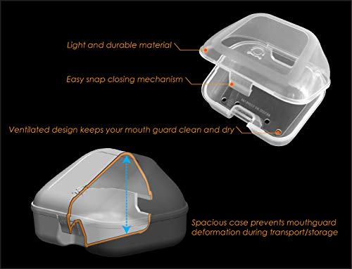 Mouth Guard Case Lip Guard Mouthpiece Case for Most Brand Mouthguard - style: Lip Guard Case/1pc