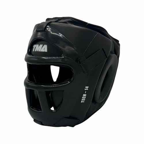 TMA Best Head Guard, a Complete Package for MMA and Kickboxing Trainees, Muay Thai Boxing Safety Head Guard for Men, Women Boxing Training Equipment Boxing Headgear Wrestling Headgear Safety Helmet - size: Large-X-Large