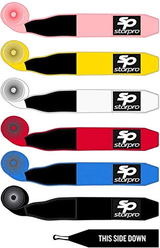 Starpro Boxing Hand Wraps – Mexican Style Wrist Wraps with Thumb Loop – Elastic Hand Wraps for Boxing Kickboxing MMA for Men & Women
