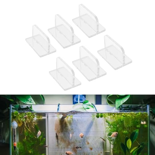 Fdit 6Pcs Aquarium Cover Handle Secure Grip Acrylic Aquarium Lid Pull Handle Suitable for Home