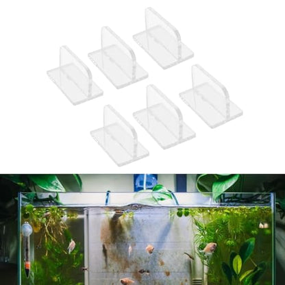 Fdit 6Pcs Aquarium Cover Handle Secure Grip Acrylic Aquarium Lid Pull Handle Suitable for Home