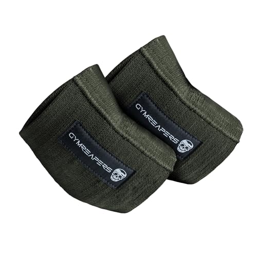 Gymreapers Elbow Compression Cuff for Weightlifting, Powerlifting – Support & Relief for Tendonitis, Stability, Tennis Elbow, Strength Training & Injury Recovery (Green, 13") - color: Green, size: 13"