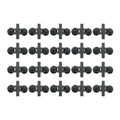 20PCS Black PVC Aquarium Divider Suction Cup Clamp Glass Fixing Clip Suitable for Separating Fish Tank and Supporting Plastic Mesh Panels