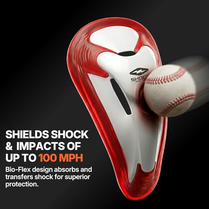 Shock Doctor Jock Straps with Cup Included, Cups for Football Baseball. Core Protective Athletic Supporters - size: 2X, style: Adult