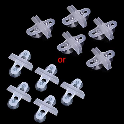 5 Pack Aquarium Isolation Plate Fish for Tank Divider Clip 1.2in Suction Cup Dividers Holder Bracket Plastic Sheet Holde Aquarium Heater Light Thermometers Gravel Sand Decorations