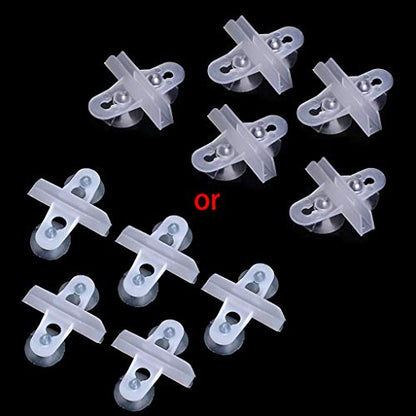 5 Pack Aquarium Isolation Plate Fish for Tank Divider Clip 1.2in Suction Cup Dividers Holder Bracket Plastic Sheet Holde Aquarium Heater Light Thermometers Gravel Sand Decorations
