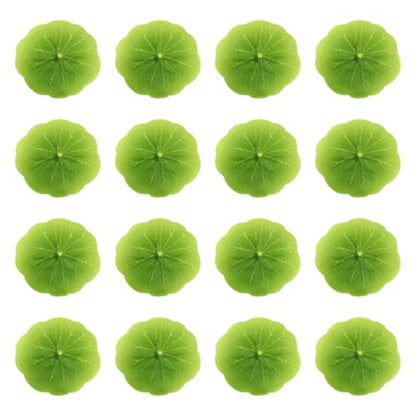 PRETYZOOM 30pcs Artificial Water Lily Leaves, Realistic Floating Water Lily Pads for Fish Tank, Aquarium, Pool, Home Decor, 2.36 Inches, Plastic