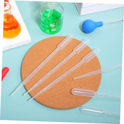 ULTECHNOVO 100pcs Disposable Plastic Droppers Graduated Pipettes for Precise Liquid Transfer for Aquarium Feeding Lab and Boys and Girls