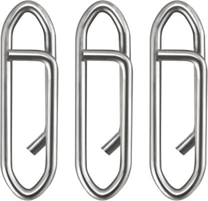 Dr.Fish Fishing Speed Clips Power Quick Clips for Fishing Lures Quick Change Stainless Steel Lure Snaps Saltwater Freshwater Crankbait Tackle Snaps - color: XL-175LB-1.2", size: 100 Pack