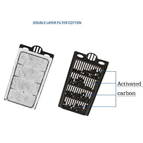 11 Pack Auqarium Filter Replacement Plates, Turtle Tank Filter Cartridges, Activated Carbon Suitable for Low-Water Filter