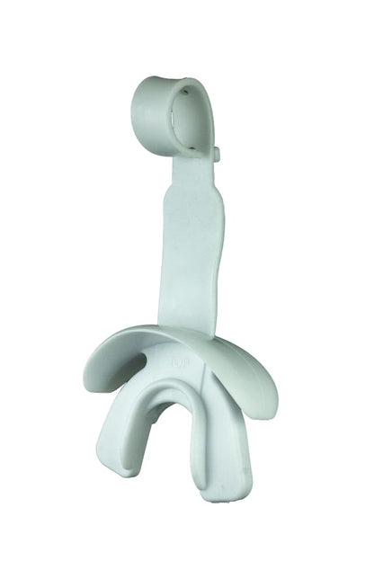 DAMAGE CONTROL Pacifier Football Mouth Guard – Permanent Strap – White - color: White