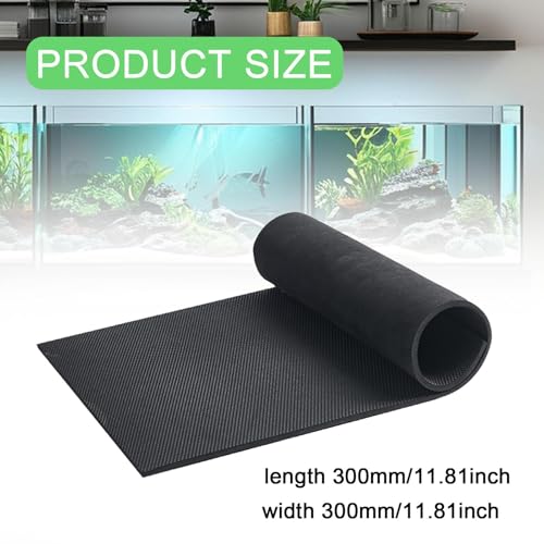 Aquarium Self Leveling Mat Cushion EVA Accessories Stable Tank Mat Aquarium Bottom Pad for Home Tabletop Desktop, XS