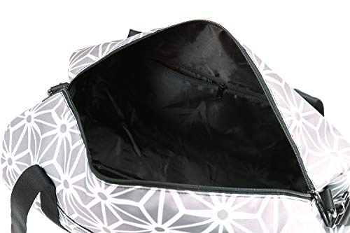 Jadyn 19” Barrel Womens Duffel/Gym/Weekender Bag (Geometric Gray) - color: Geometric Gray