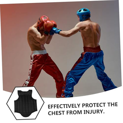 Taekwondo Chest Guard Black EVA Sponge Protector for Training