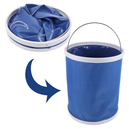 Alipis Collapsible Bucket Oxford Cloth Camping Fishing Car Wash Portable Folding Pail