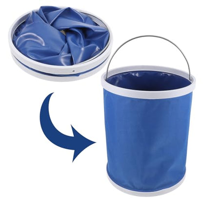 Alipis Collapsible Bucket Oxford Cloth Camping Fishing Car Wash Portable Folding Pail