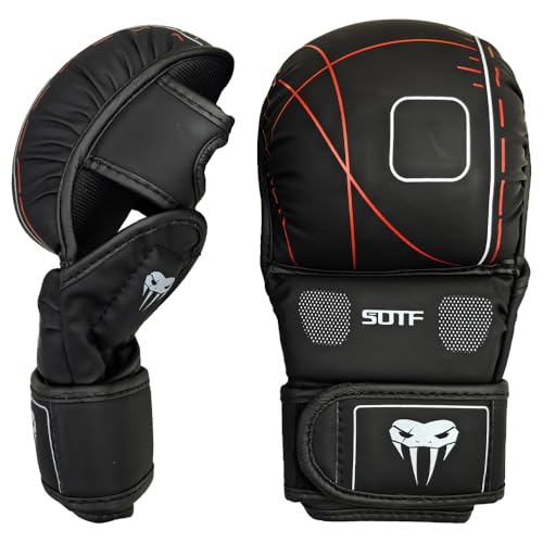 YWChenzy Fighting MMA Sparring Gloves Open Palm Martial Arts Boxing Punching Bag Training Gloves - color: sst11a