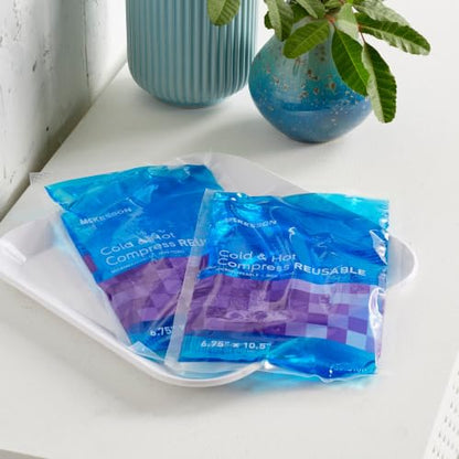 McKesson Cold and Hot Compress Reusable Gel Ice Hot Packs, 6.75 x 10.5 in - size: Large (6.75" x 10.5")