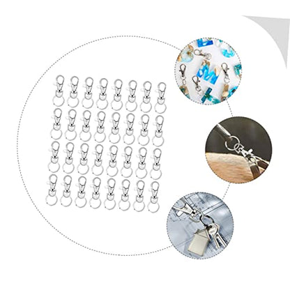 160-Piece Lobster Clasp Keychain Accessory Set Metal Dog Buckles Spring Snap Hooks for Bags Luggage and DIY Projects