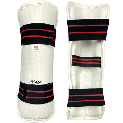 AAMA Taekwondo Vinyl Shin Guard Protector - size: Child Medium