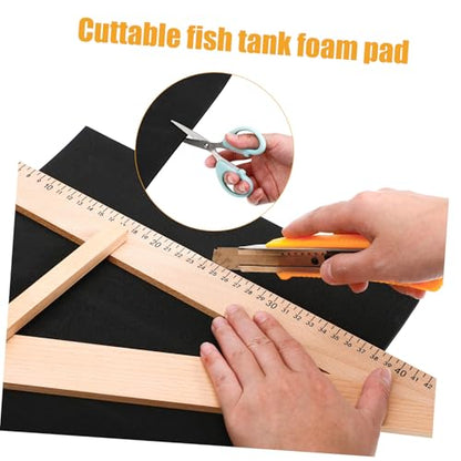 WOONEKY Aquarium Bottom Pad Thicken - Fish Tank Leveling Mat Thick Cushion for Comfort Stability Aquariums for Fish Tank Setup