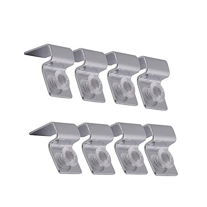 8pcs Stainless Steel Fish Tank Support Brackets for Glass Lid Easy to Install Aquarium Cover Holders and Design Support