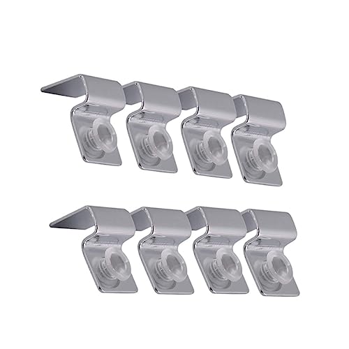 8pcs Stainless Steel Fish Tank Support Brackets for Glass Lid Easy to Install Aquarium Cover Holders and Design Support