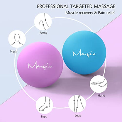 2" Mini Massage Ball, 5 Speeds Vibrating Massage Roller Ball for Palm, Hand, Foot, Leg, Neck, Back, Trigger Point Muscle Therapy Ball for Myofascial Release, Plantar Fasciitis Relief, Blue - color: Blue