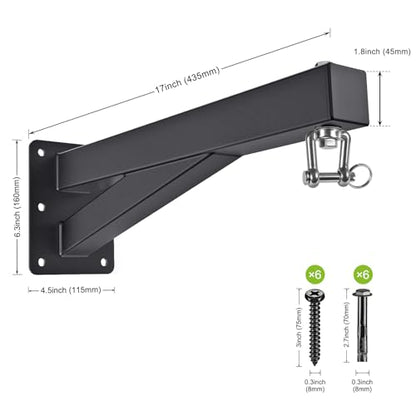 SELEWARE Wall Mount Heavy Bag Hanger Heavy Duty Punching Bag Hanger - color: 17" Heavy Bag Hanger
