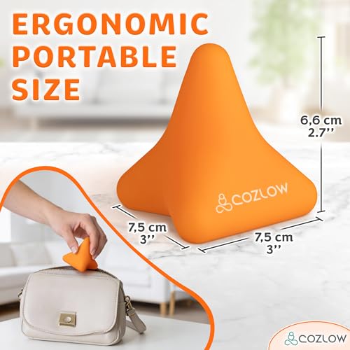 Pyramid Shaped Massage Tool for Trigger Point Therapy & Myofascial Release - color: Orange - Style D