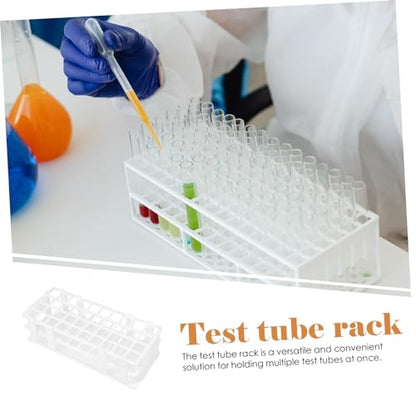 PRETYZOOM 40Holes Test Tube Rack Sturdy Test Tube Holder for Tubes Detachable Design for Easy Cleaning Laboratory Organizer for Enhanced Productivity