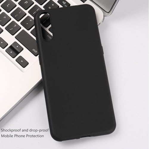 for Unihertz 8849 Tank 2 Pro Case with [360° Rotation Ring Kickstand], Anti-Scratch Soft Silicone Phone Case for Unihertz 8849 Tank 2 Pro, Shockproof Cover - Black