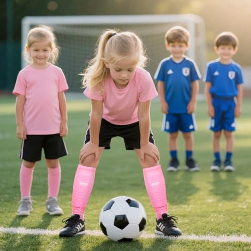 Soccer Shin Guards for Kids Adult, Calf Compression Sleeve - color: Blue, size: X-Large