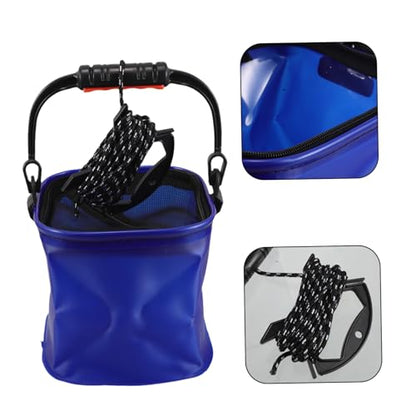 Mikikit Lightweight Eva Fishing Bucket Handle for Outdoor Camping Hiking and Live Fish Storage Portable Leak-resistant and Versatile Utility for Fishing and Travel