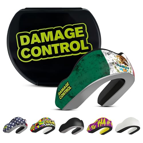 DAMAGE CONTROL Extreme Impact Sports Mouth Guard w/Case – Mexican Flag - color: Mexican Flag Ei, size: Adult