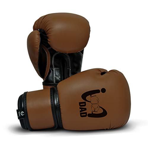 Ultimate - I Boxing Dad - Kids Boxing Gloves MMA Boxing Muay Thai Bag Work - color: Brown, size: 4 Oz