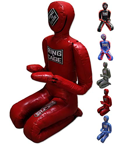 Deluxe MMA Grappling/ Jiu Jitsu/ Ground & Pound Dummy 3.0 - Youth or Adult - color: Adult (Filled)-Red