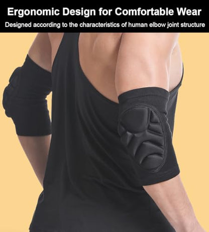 2 Pack Elbow Pads Volleyball Elbow Guard Baseball, Skate Pads Skateboard Pads Mountain Bike Pads, Soft Padded Elbow Sleeve for Volleyball Baseball Biking Roller Skating - size: Small