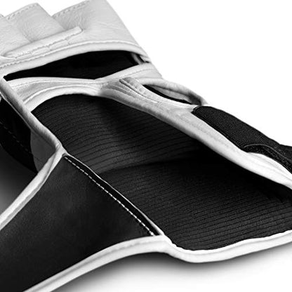 Hayabusa T3 4oz Pro Style MMA Gloves for Men and Women - color: White/Black, size: Small