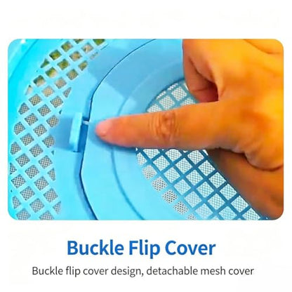 Catch Plastic Beach Aquarium, Foldable Small Aquarium, Plastic Portable Fish Tank with Lid, Clear Fish Transport Container Fishing Bucket, Great Concept for Catching and Release Critters
