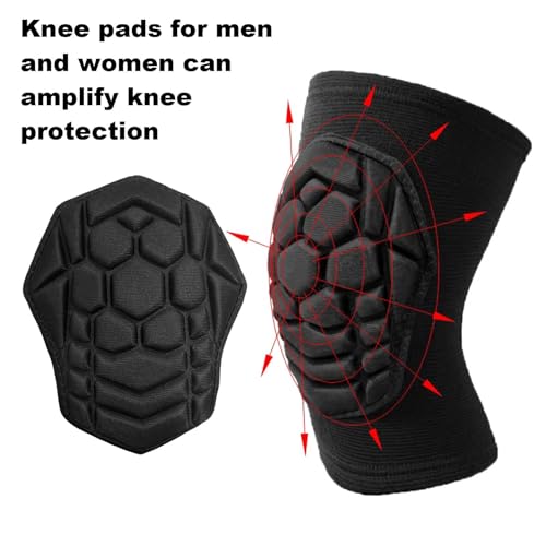 Wrestling Knee Pads for Men Women, Flexible Lightweight Foam Pad, Black M | Padded Kneepads for Volleyball, Soccer, Dance, Yoga, Mountain Bike, Workout, Gardening, For Sports & Work, Soft & Low Profile - size: Medium