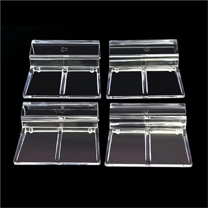 50 Pcs Acrylic Bracket for Rimless Aquarium – Secure Glass Cover Support for Fish Tank Lid(A2) - size: A2