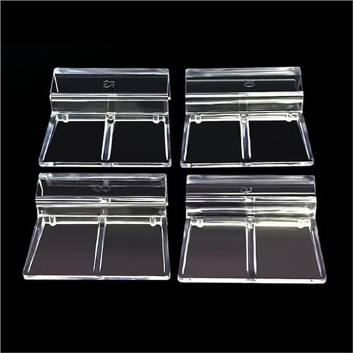 50 Pcs Acrylic Bracket for Rimless Aquarium – Secure Glass Cover Support for Fish Tank Lid(A4) - size: A4