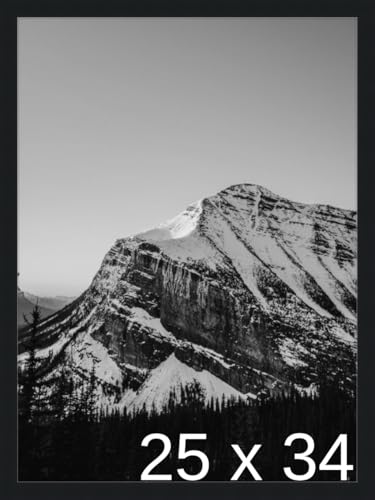 Frame It Easy 25 1/8 x 34 1/8 Black Frame (Wilton) 25.1x34.1 inches - color: Black, size: 25 1/8" x 34 1/8"