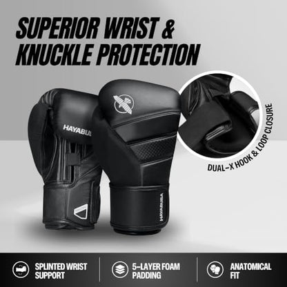 Hayabusa T3 Boxing Gloves - Sparring - color: Black, size: 16oz