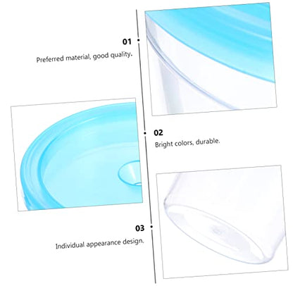 1Pc Mini Reptile Feeding Box Transparent Cup for Turtles Betta Fish Jellyfish for Spiders Pets Practical Design with Breathing for Transporting